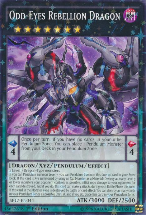 Odd-Eyes Rebellion Dragon [SP17-EN044] Starfoil Rare | Chromatic Games