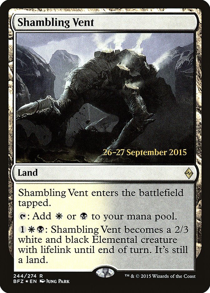 Shambling Vent [Battle for Zendikar Prerelease Promos] | Chromatic Games