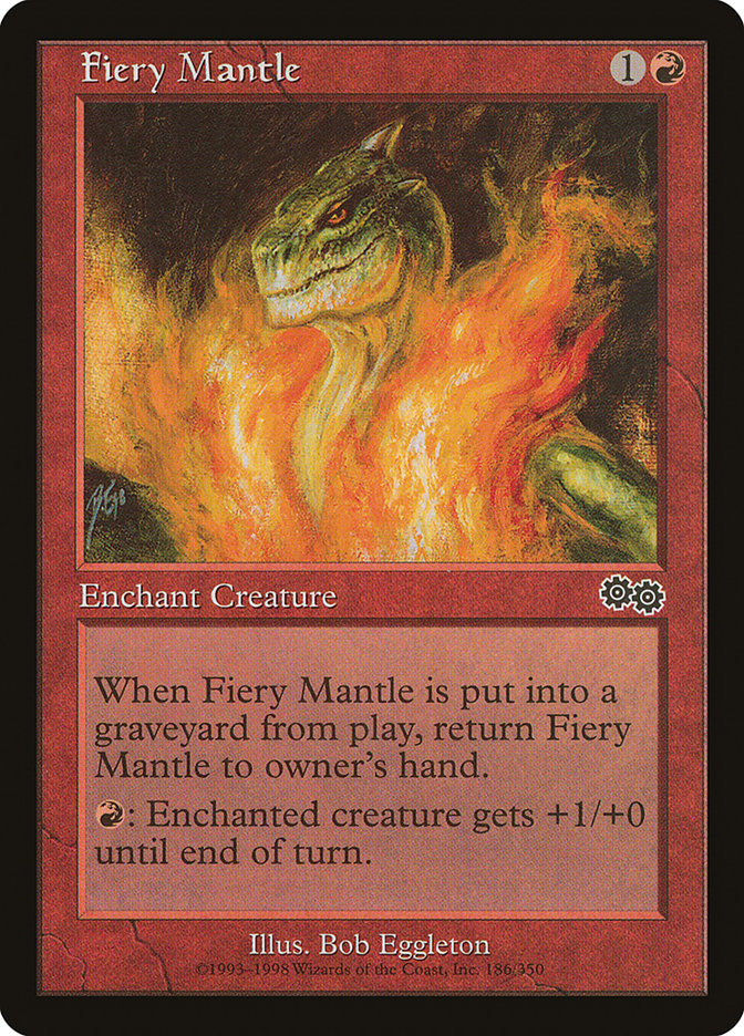 Fiery Mantle [Urza's Saga] | Chromatic Games