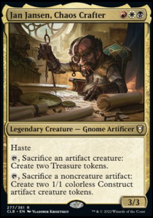 Jan Jansen, Chaos Crafter [Commander Legends: Battle for Baldur's Gate] | Chromatic Games