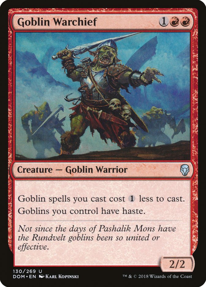 Goblin Warchief [Dominaria] | Chromatic Games