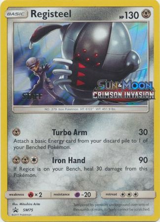 Registeel (Staff Prerelease Promo) [SM Black Star Promos] | Chromatic Games