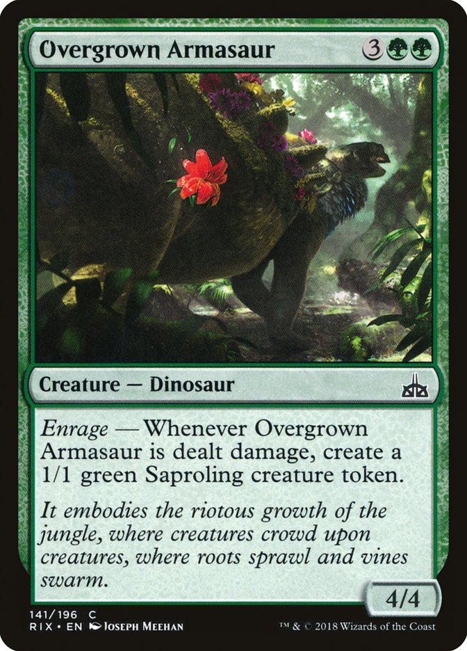 Overgrown Armasaur [Rivals of Ixalan] | Chromatic Games