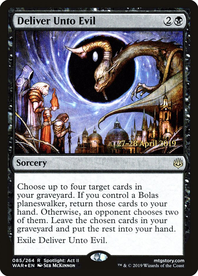 Deliver Unto Evil [War of the Spark Prerelease Promos] | Chromatic Games