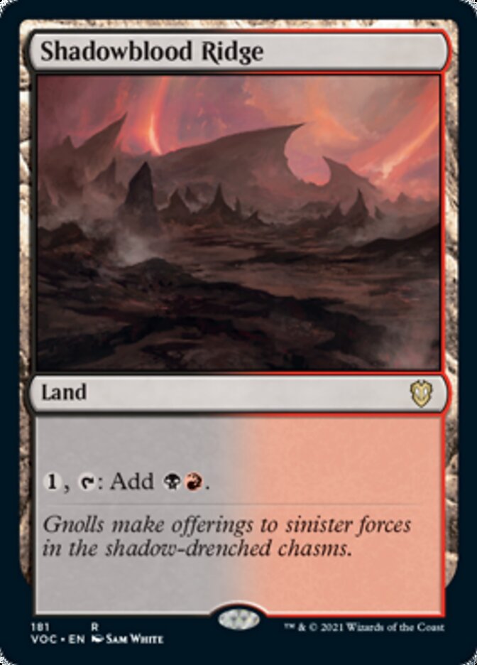 Shadowblood Ridge [Innistrad: Crimson Vow Commander] | Chromatic Games