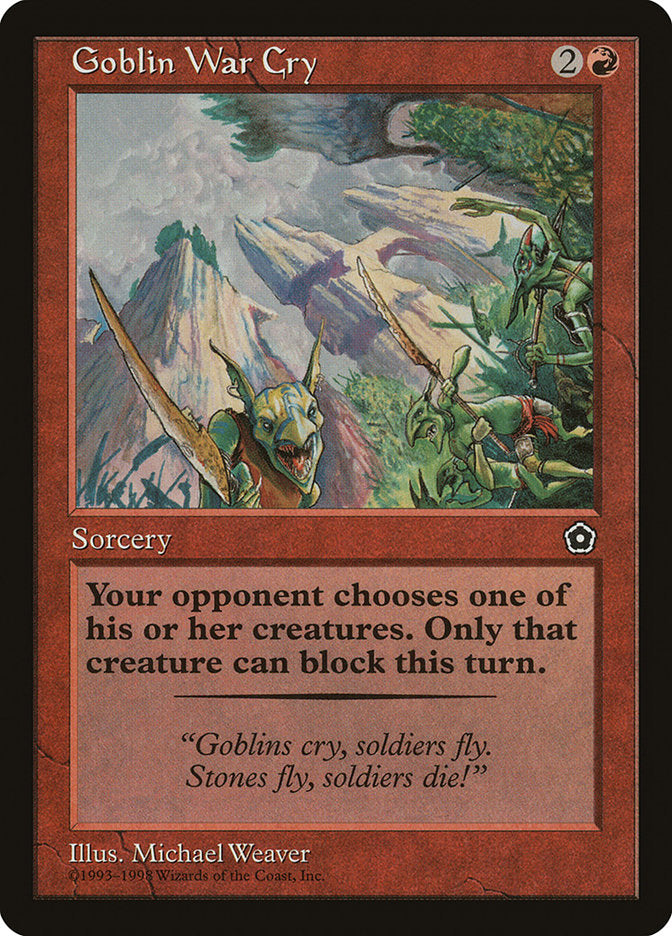 Goblin War Cry [Portal Second Age] | Chromatic Games