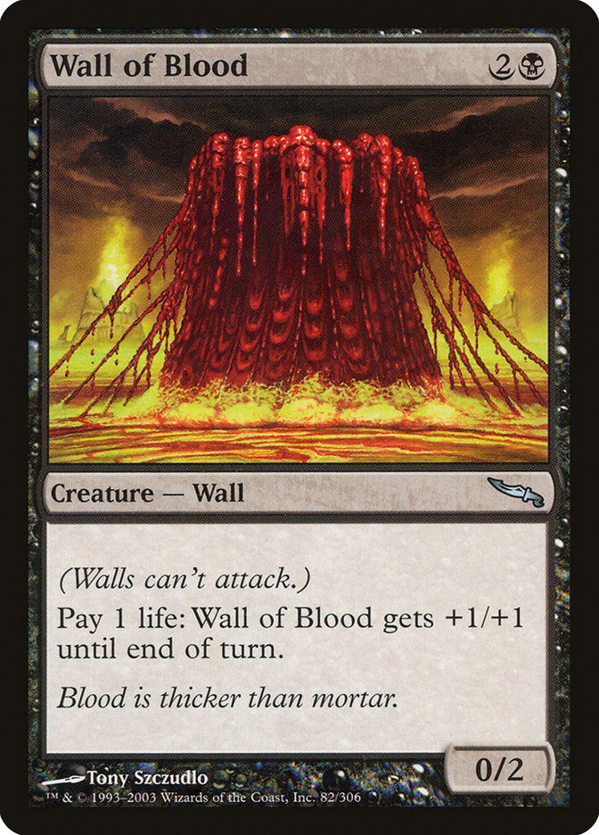 Wall of Blood [Mirrodin] | Chromatic Games