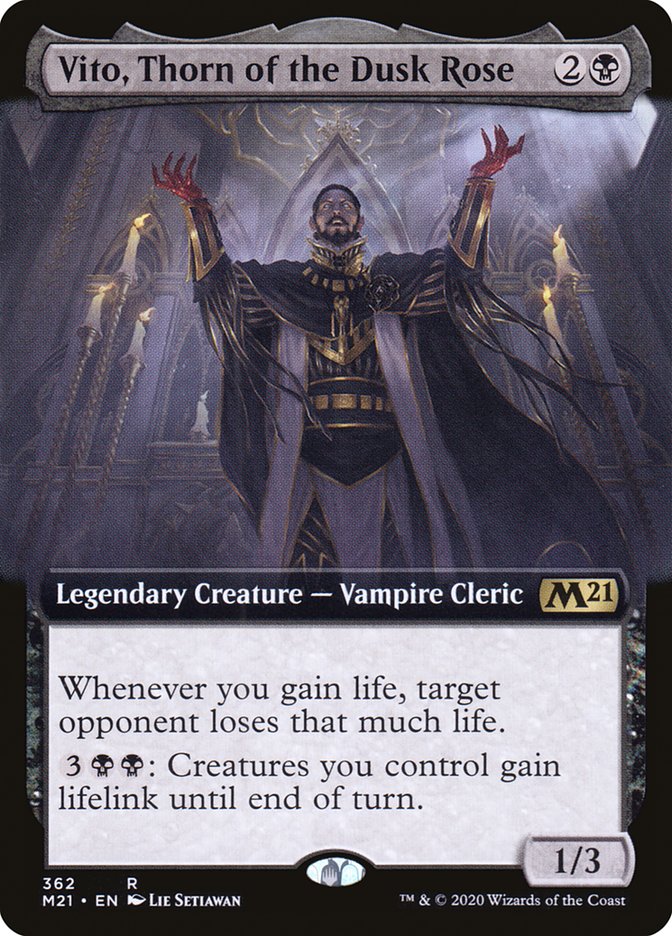 Vito, Thorn of the Dusk Rose (Extended Art) [Core Set 2021] | Chromatic Games