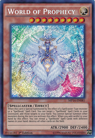 World of Prophecy [MP14-EN081] Secret Rare | Chromatic Games