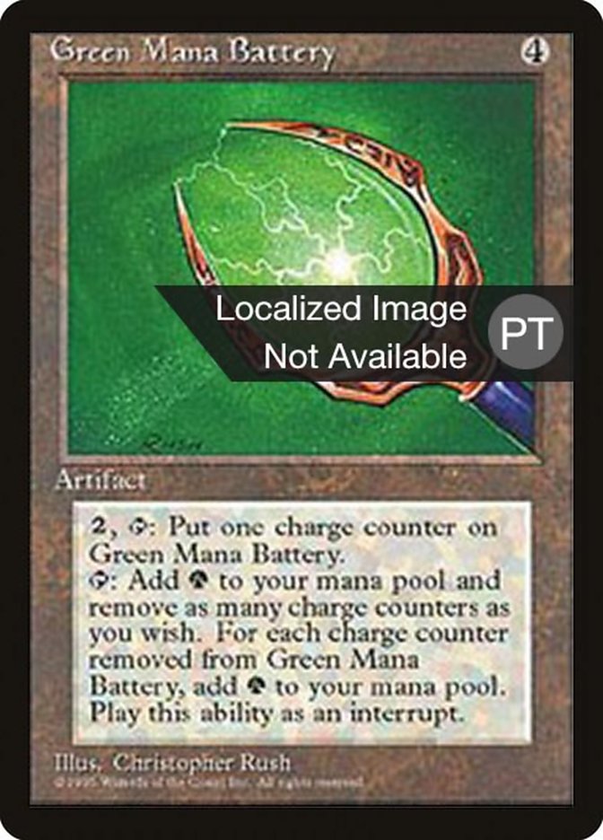 Green Mana Battery [Fourth Edition (Foreign Black Border)] | Chromatic Games