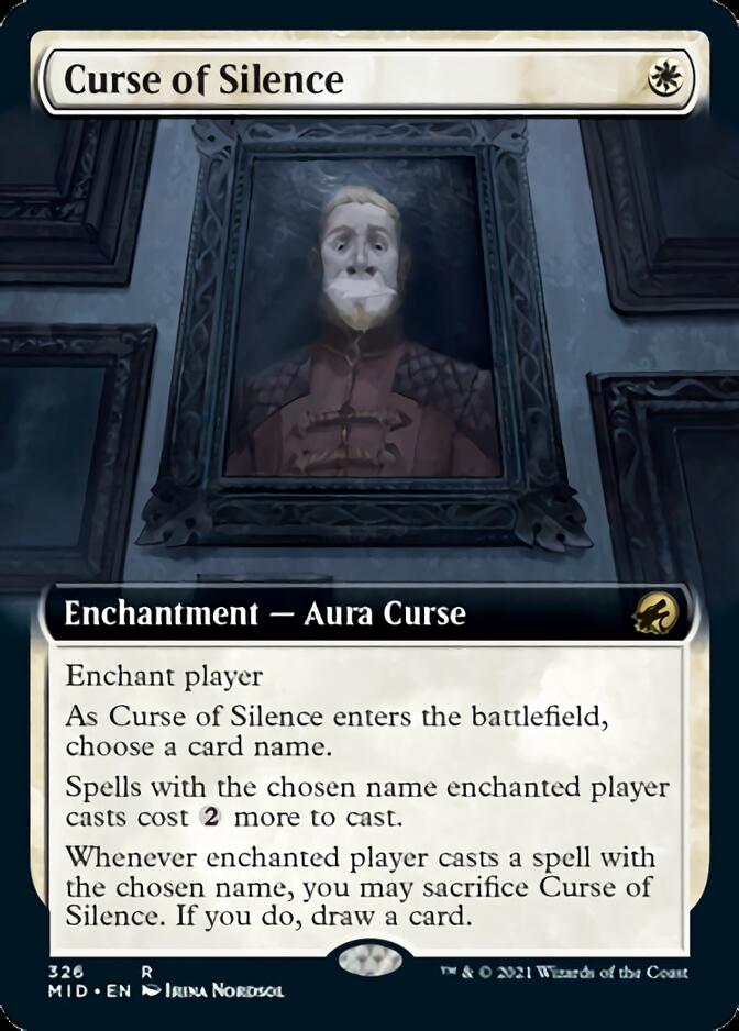 Curse of Silence (Extended Art) [Innistrad: Midnight Hunt] | Chromatic Games