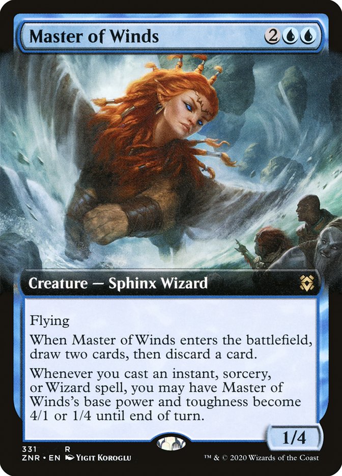 Master of Winds (Extended Art) [Zendikar Rising] | Chromatic Games