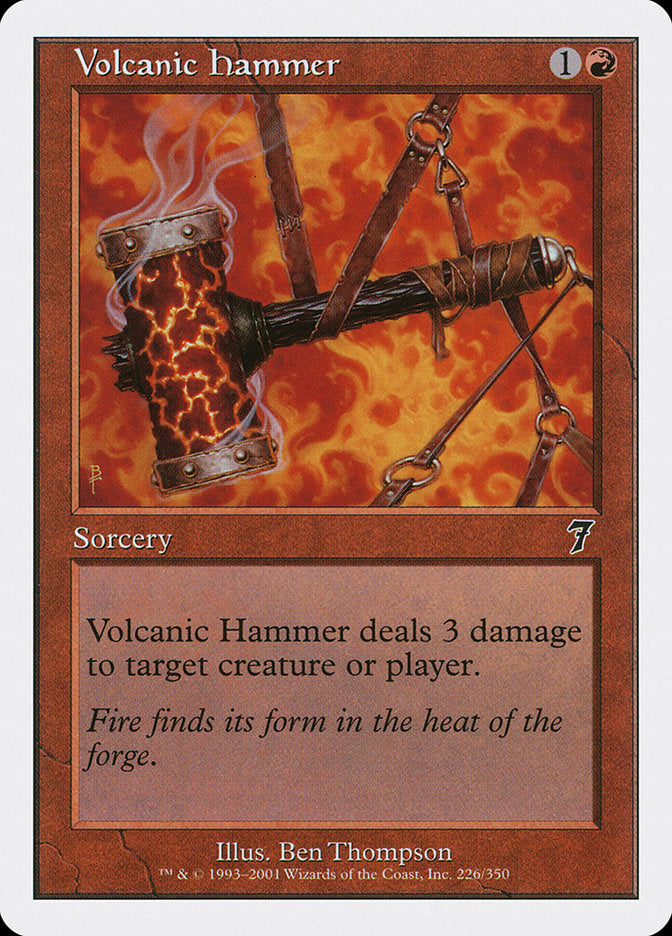 Volcanic Hammer [Seventh Edition] | Chromatic Games