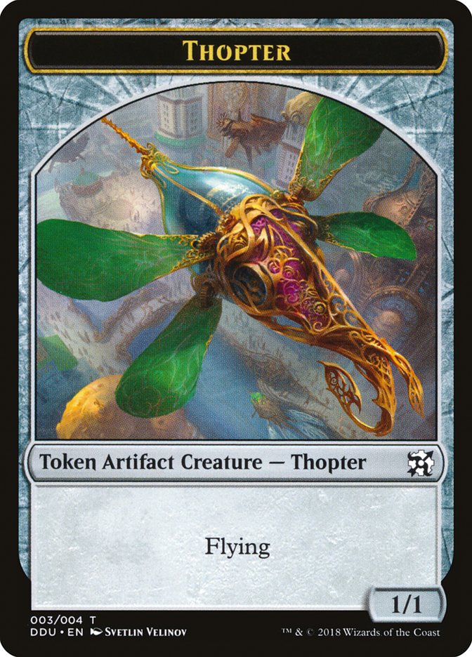 Thopter Token (003/004) [Duel Decks: Elves vs. Inventors Tokens] | Chromatic Games