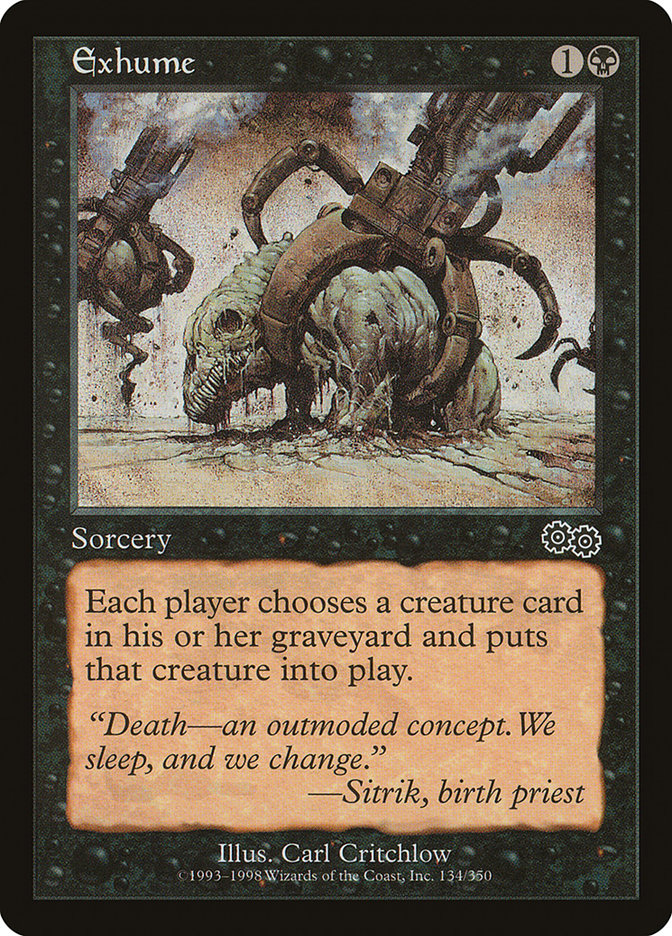 Exhume [Urza's Saga] | Chromatic Games