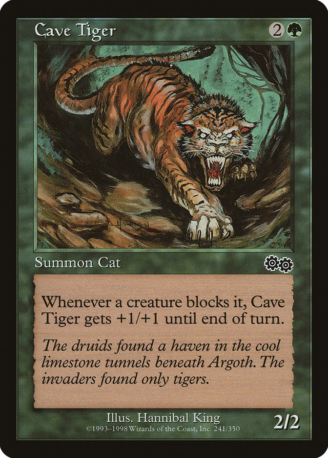 Cave Tiger [Urza's Saga] | Chromatic Games