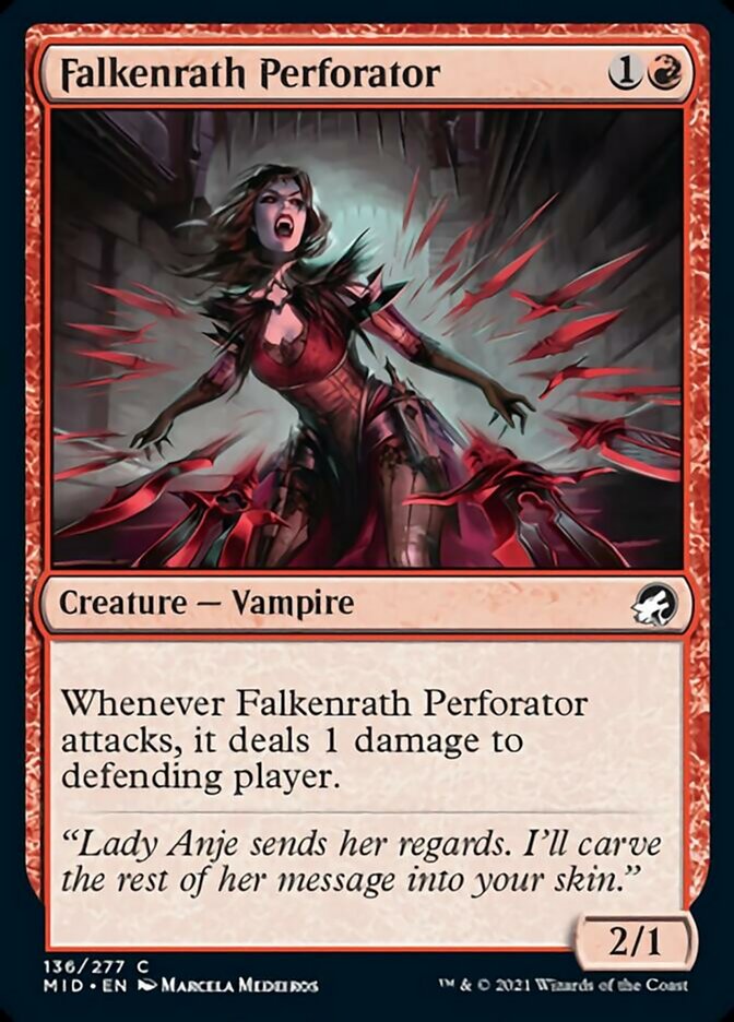 Falkenrath Perforator [Innistrad: Midnight Hunt] | Chromatic Games