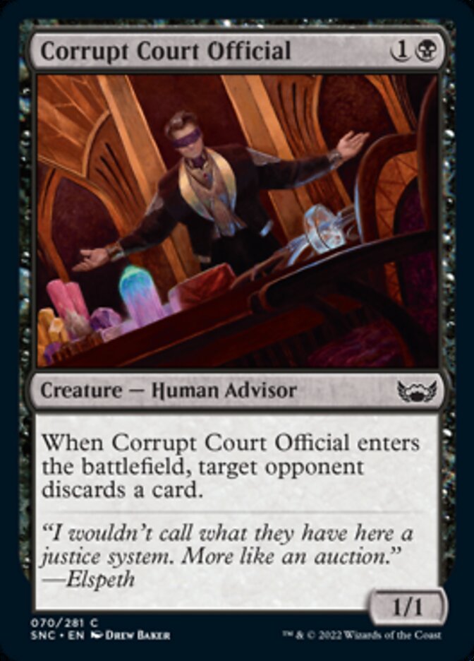 Corrupt Court Official [Streets of New Capenna] | Chromatic Games