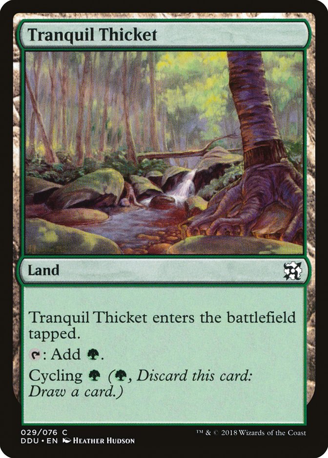 Tranquil Thicket [Duel Decks: Elves vs. Inventors] | Chromatic Games