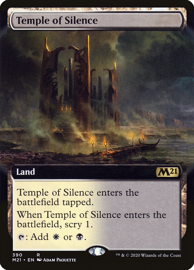 Temple of Silence (Extended Art) [Core Set 2021] | Chromatic Games