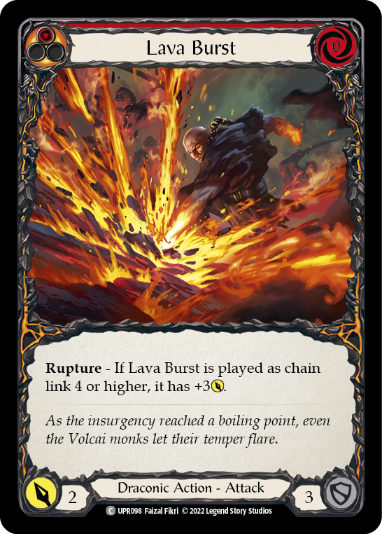 Lava Burst [UPR098] (Uprising)  Rainbow Foil | Chromatic Games