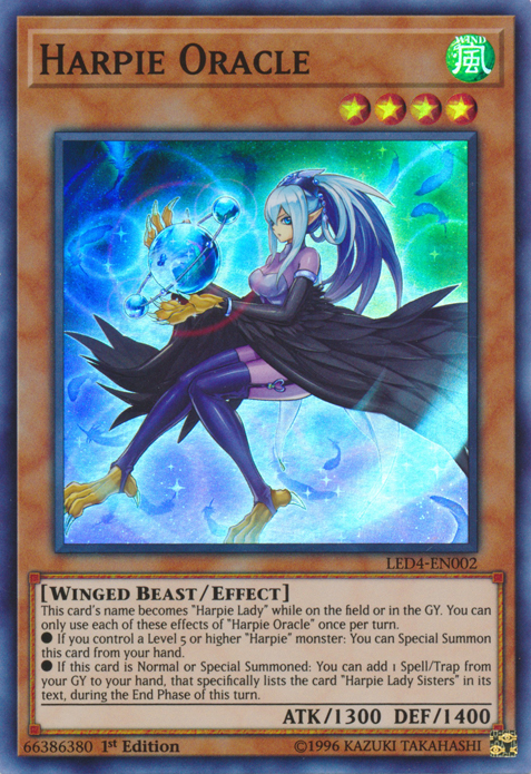 Harpie Oracle [LED4-EN002] Super Rare | Chromatic Games