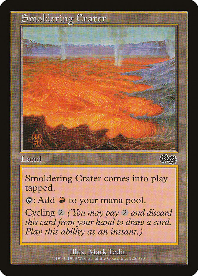 Smoldering Crater [Urza's Saga] | Chromatic Games