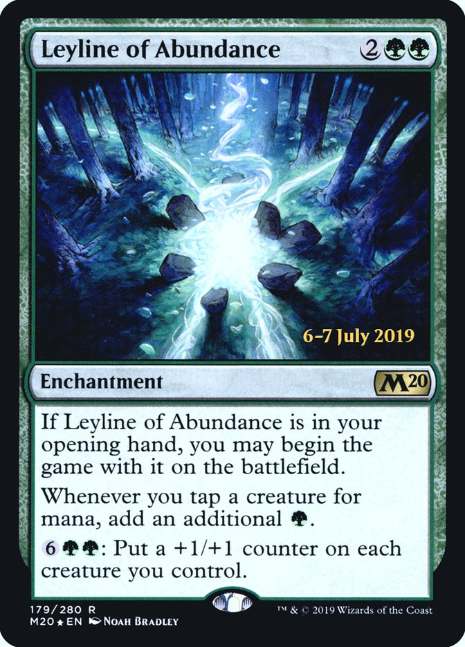 Leyline of Abundance [Core Set 2020 Prerelease Promos] | Chromatic Games