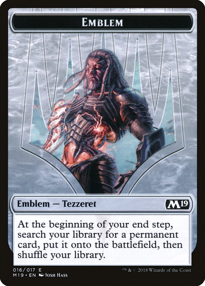 Tezzeret, Artifice Master Emblem [Core Set 2019 Tokens] | Chromatic Games