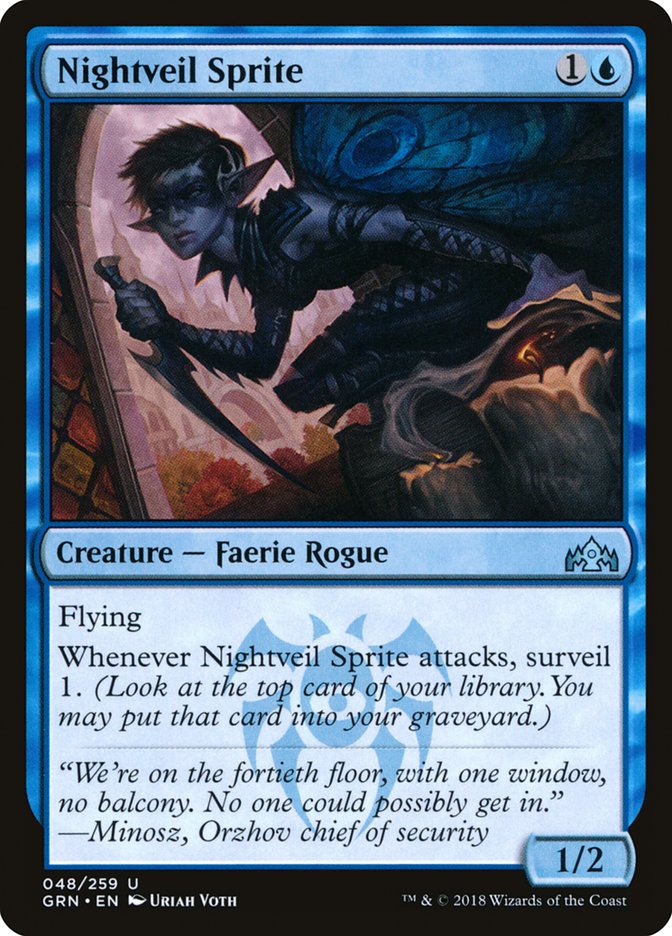 Nightveil Sprite [Guilds of Ravnica] | Chromatic Games