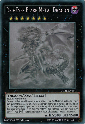 Red-Eyes Flare Metal Dragon (GR) [CORE-EN054] Ghost Rare | Chromatic Games