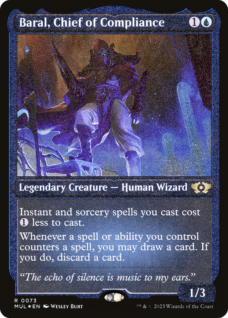 Baral, Chief of Compliance (Foil Etched) [Multiverse Legends] | Chromatic Games