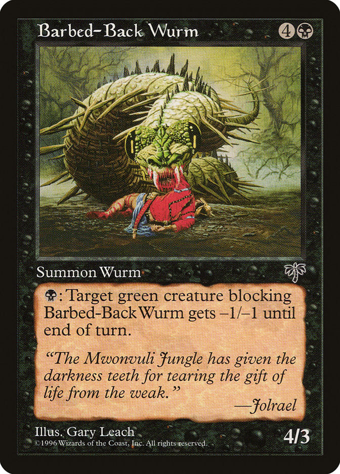 Barbed-Back Wurm [Mirage] | Chromatic Games