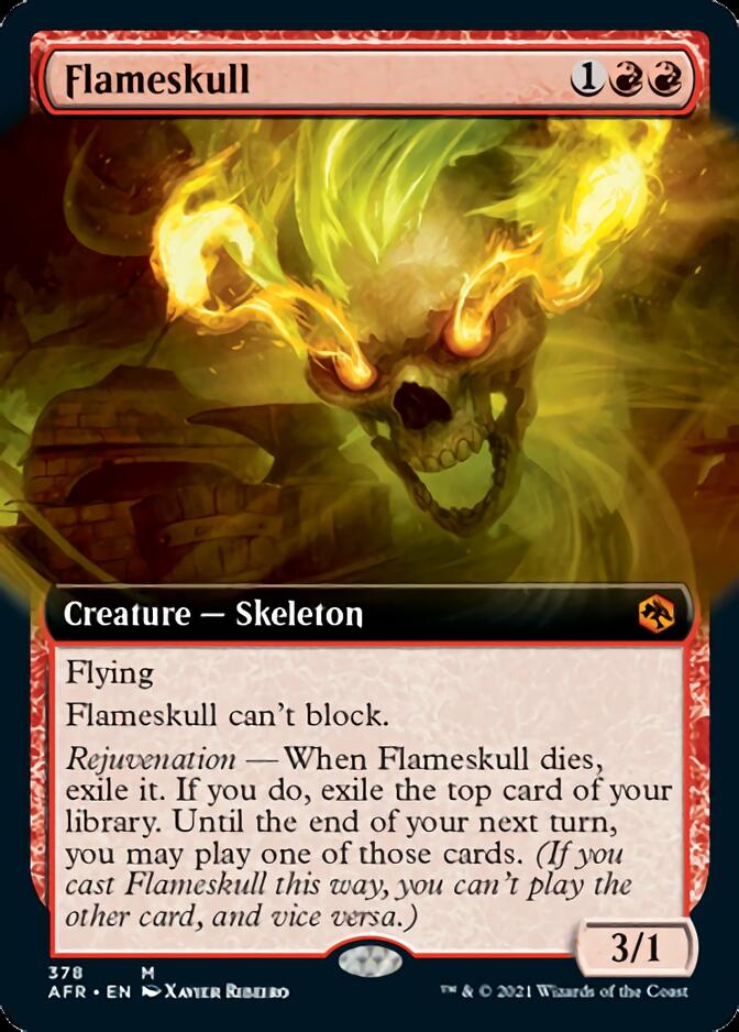 Flameskull (Extended Art) [Dungeons & Dragons: Adventures in the Forgotten Realms] | Chromatic Games