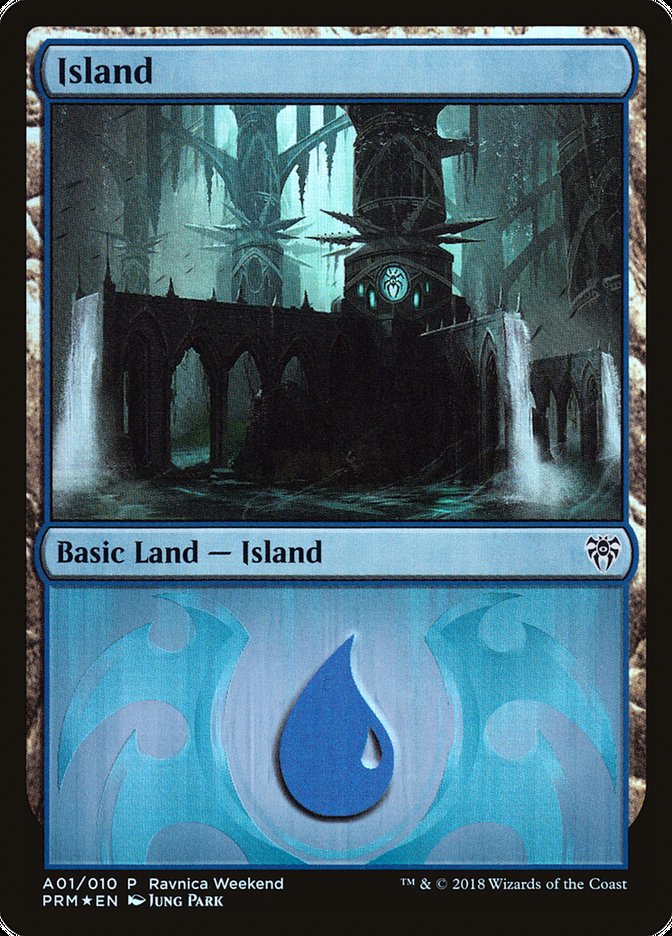 Island (A01) [Ravnica Allegiance Ravnica Weekend] | Chromatic Games