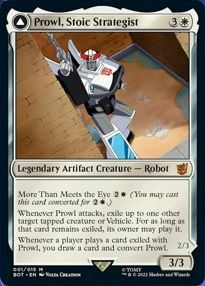 Prowl, Stoic Strategist // Prowl, Pursuit Vehicle [Transformers] | Chromatic Games