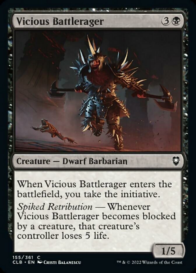 Vicious Battlerager [Commander Legends: Battle for Baldur's Gate] | Chromatic Games