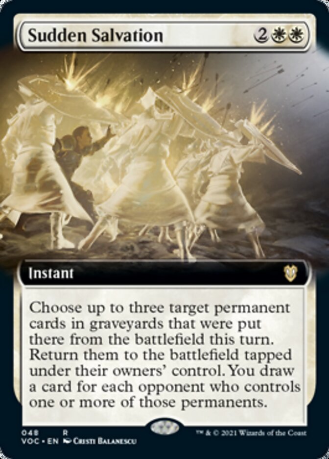 Sudden Salvation (Extended Art) [Innistrad: Crimson Vow Commander] | Chromatic Games