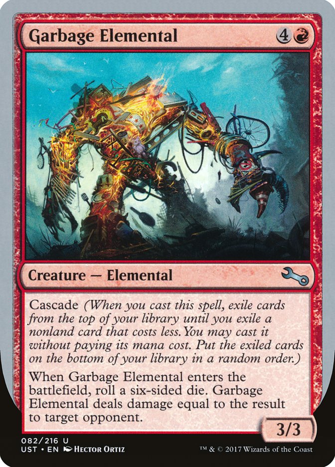 Garbage Elemental (3/3 Creature) [Unstable] | Chromatic Games