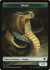 Beast (010) // Snake Double-Sided Token [Commander 2020 Tokens] | Chromatic Games