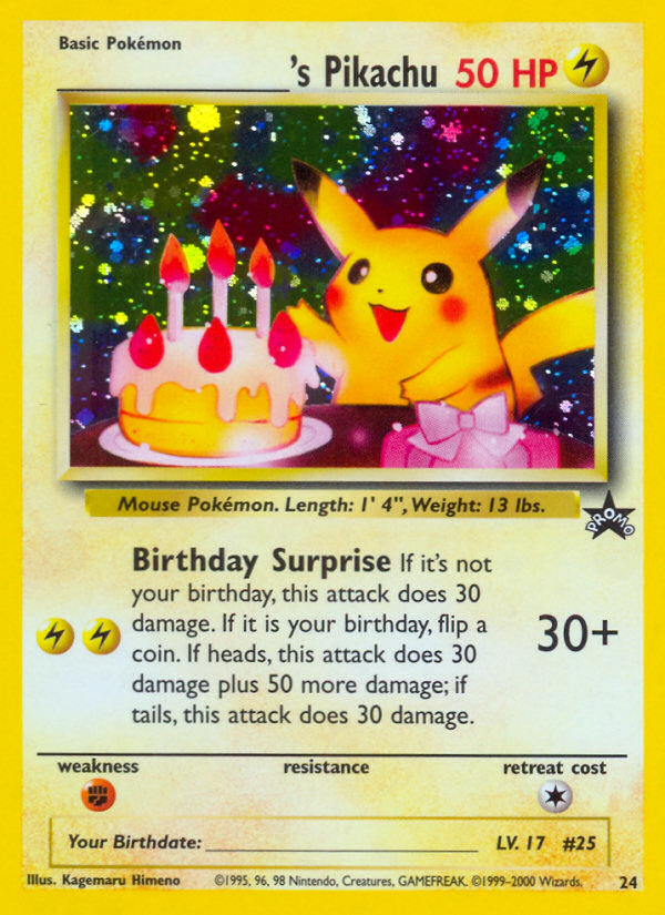 Birthday Pikachu [Wizards Black Star Promos] | Chromatic Games