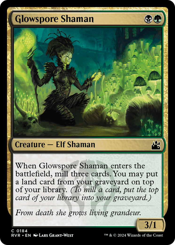 Glowspore Shaman [Ravnica Remastered] | Chromatic Games