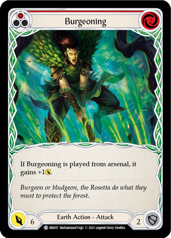 Burgeoning (Red) [BRI017] (Tales of Aria Briar Blitz Deck)  1st Edition Normal | Chromatic Games