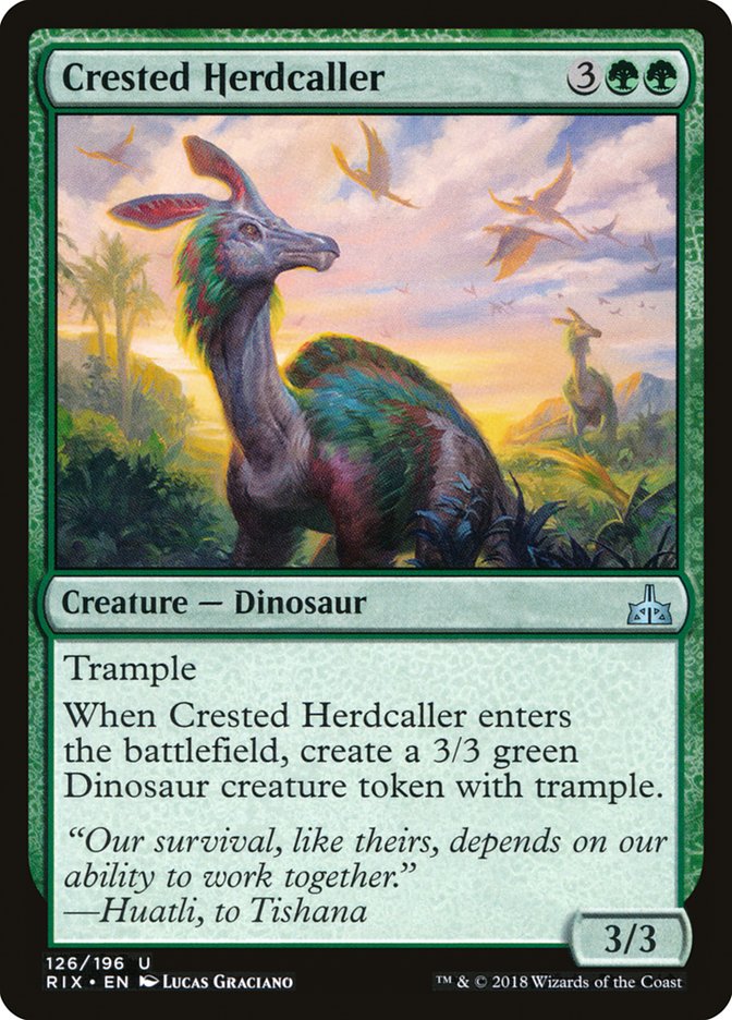 Crested Herdcaller [Rivals of Ixalan] | Chromatic Games