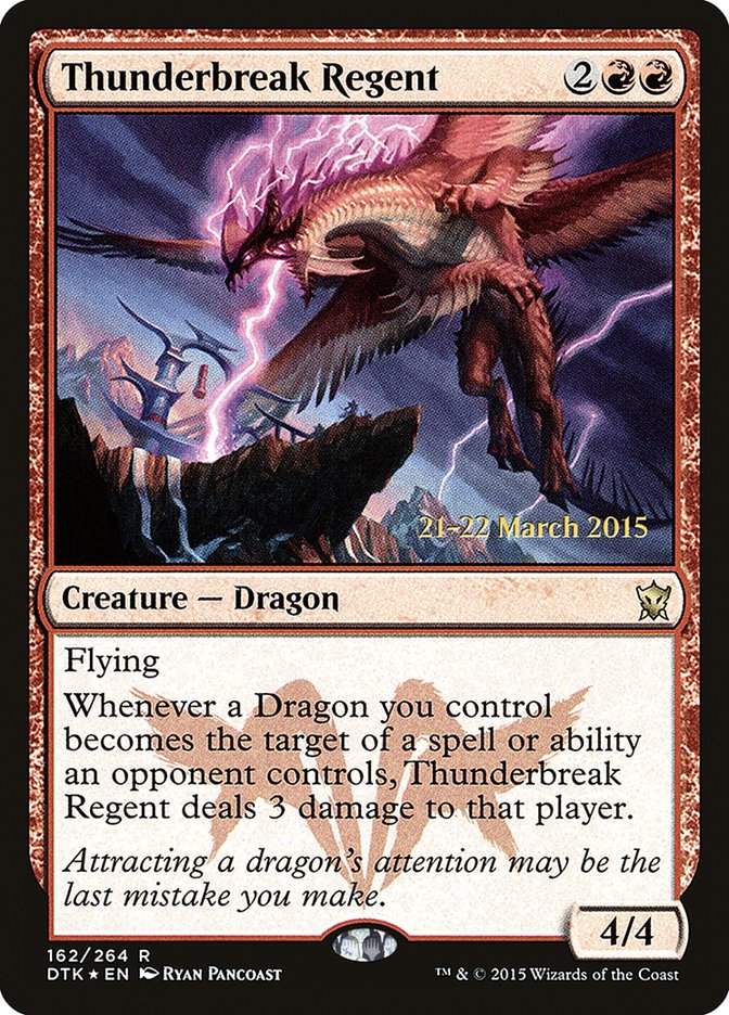 Thunderbreak Regent [Dragons of Tarkir Prerelease Promos] | Chromatic Games