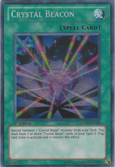 Crystal Beacon [RYMP-EN048] Secret Rare | Chromatic Games