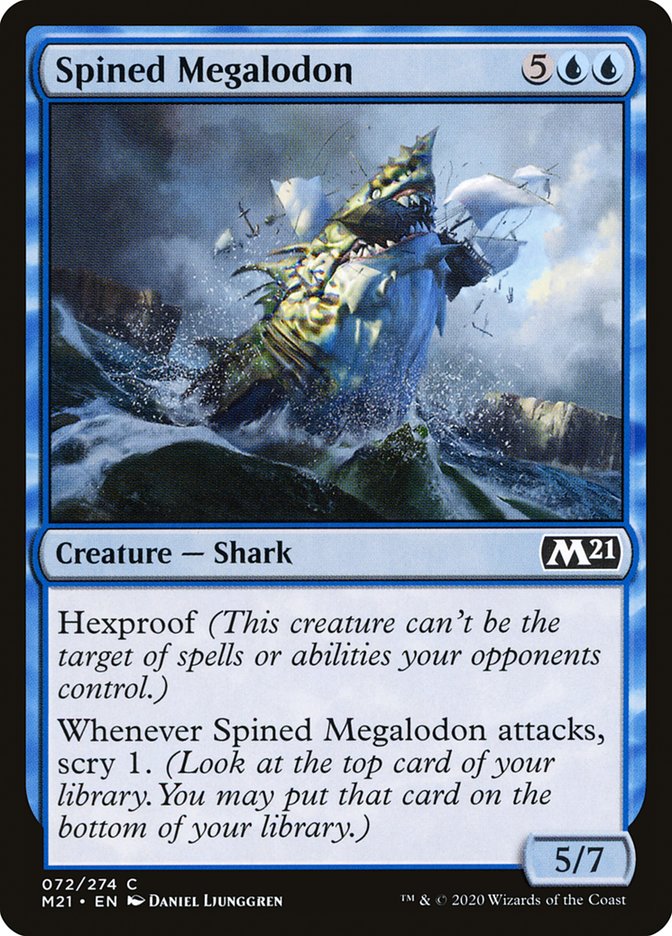 Spined Megalodon [Core Set 2021] | Chromatic Games