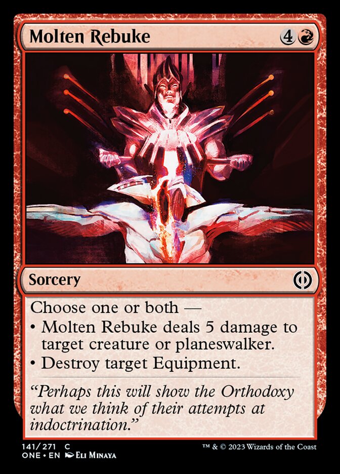 Molten Rebuke [Phyrexia: All Will Be One] | Chromatic Games