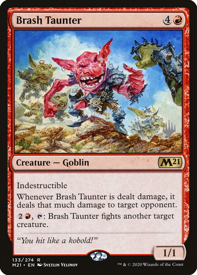 Brash Taunter (Promo Pack) [Core Set 2021 Promos] | Chromatic Games