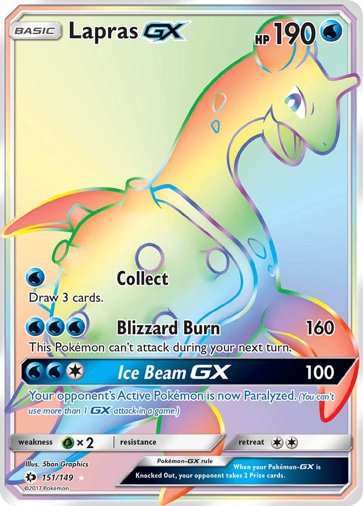 Lapras GX (151/149) [Sun & Moon: Base Set] | Chromatic Games